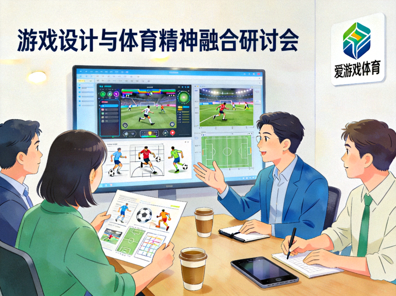 爱游戏体育团队正在讨论游戏设计与体育精神融合的会议场景