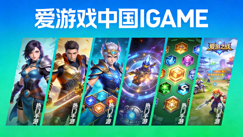 爱游戏中国IGAME首页上线多款热门手游宣传图