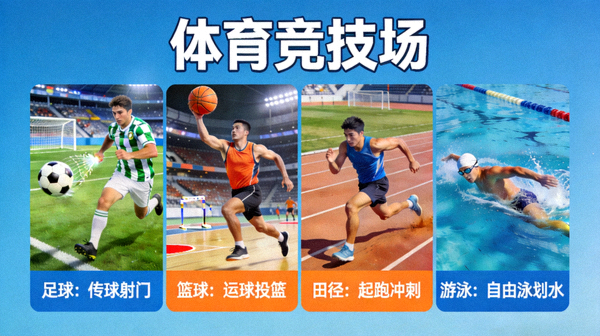 《体育竞技场》游戏详细介绍图 - 多种体育项目玩法展示