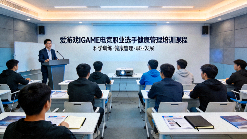 爱游戏IGAME电竞职业选手健康管理培训课程现场