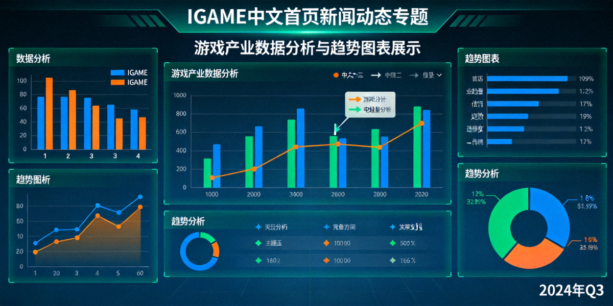 IGAME中文首页新闻动态专题封面图 - 游戏产业数据分析与趋势图表展示
