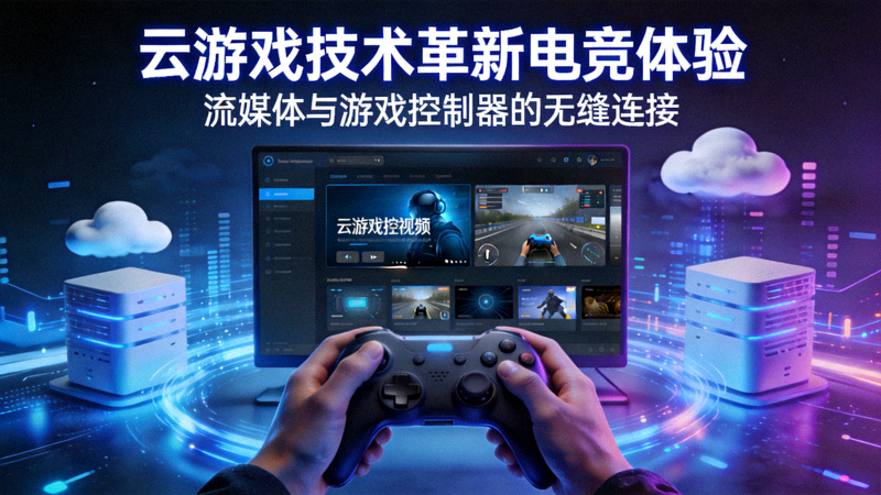 云游戏技术革新电竞体验报道配图 - 流媒体与游戏控制器