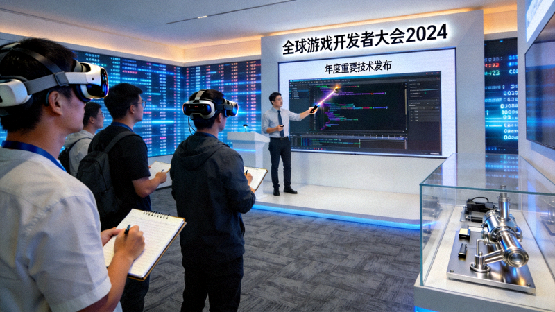 全球游戏开发者大会2024年度重要技术发布报道配图 - 大会现场与技术展示