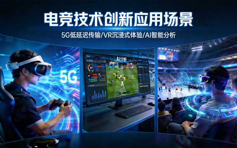 电竞技术创新应用场景 - 5G、VR、AI技术在赛事中的运用