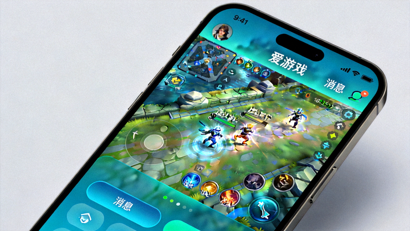 爱游戏app移动端界面展示 - 手机屏幕上的游戏操作画面