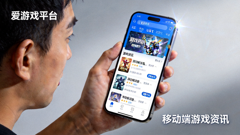 爱游戏平台移动端游戏资讯配图 - 手持移动设备浏览游戏内容