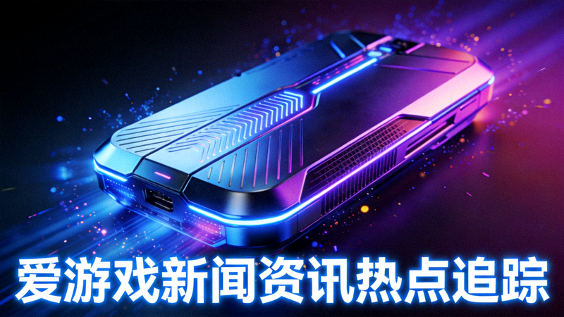 爱游戏新闻资讯热点追踪配图 - 未来感游戏主机与灯光特写