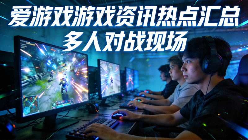 爱游戏游戏资讯热点汇总配图 - 多人游戏对战现场氛围与屏幕光效