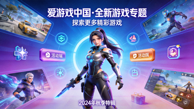 爱游戏中国全新游戏专题页面视觉展示