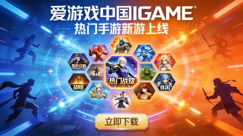爱游戏中国IGAME中文首页热门手游上线宣传配图
