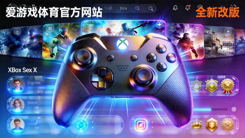 爱游戏体育官方网站全新改版配图 - 现代化游戏平台界面与手柄特写
