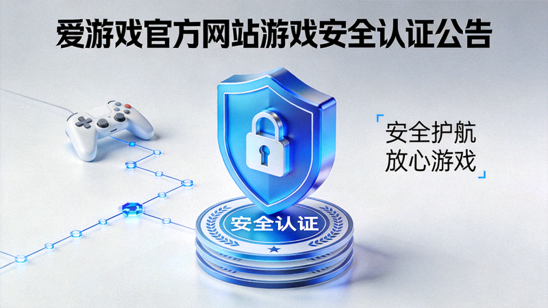 爱游戏官方网站游戏安全认证公告配图，展示安全盾牌与认证标识